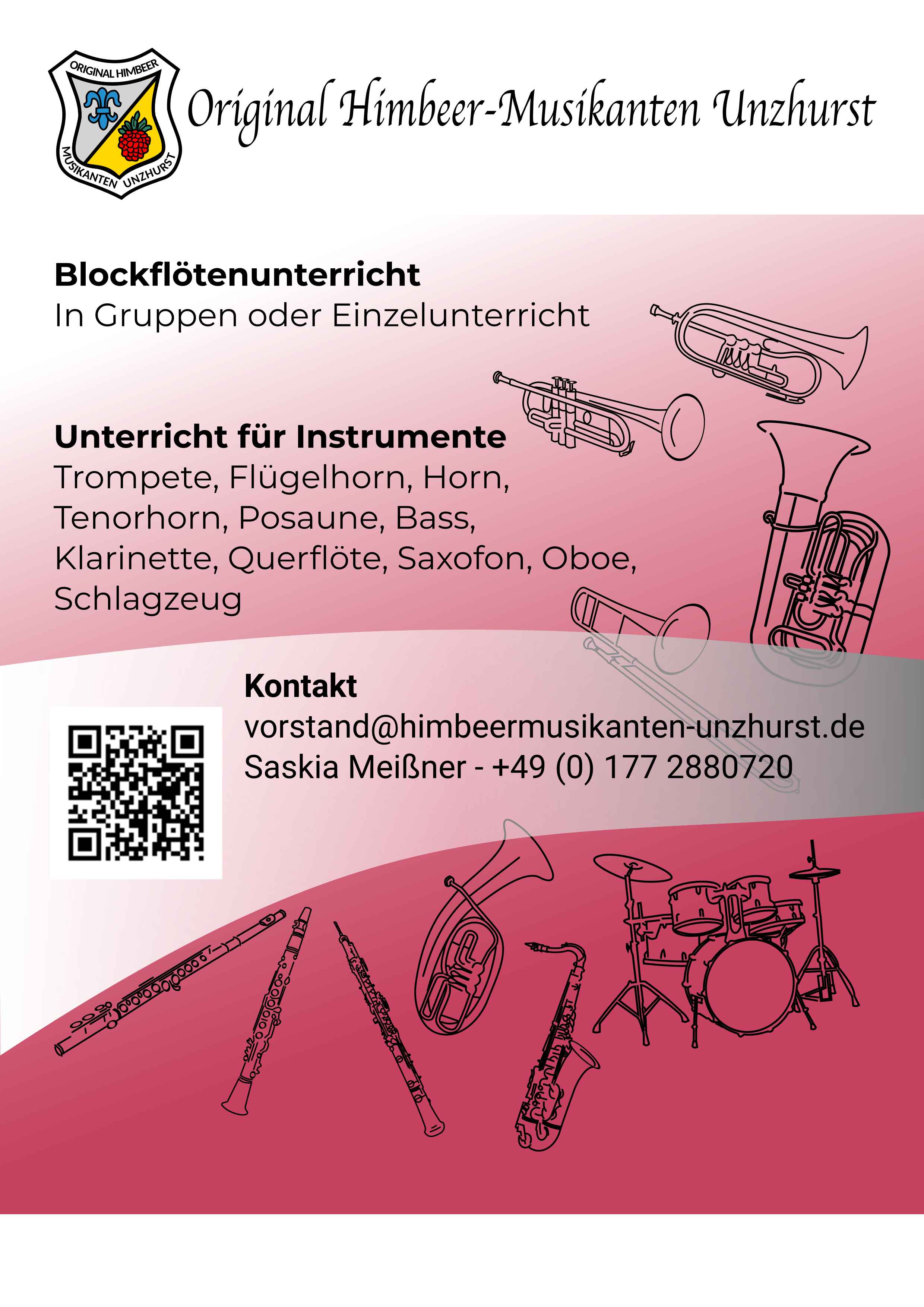 2025 Flyer Instrumentalausbildung
